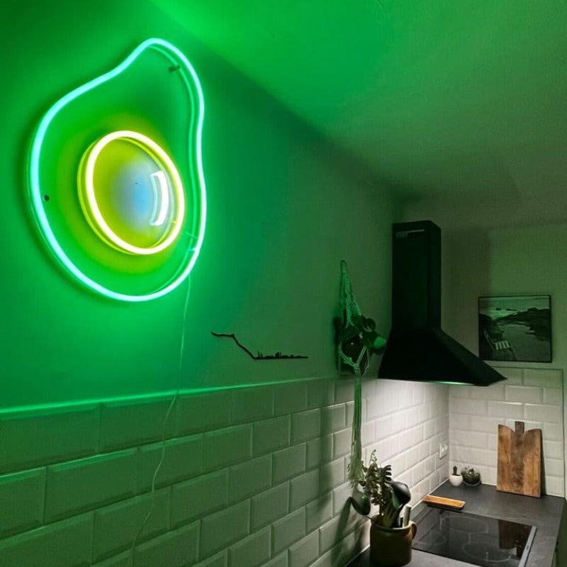 Crazy Avocado - signe en néon LED